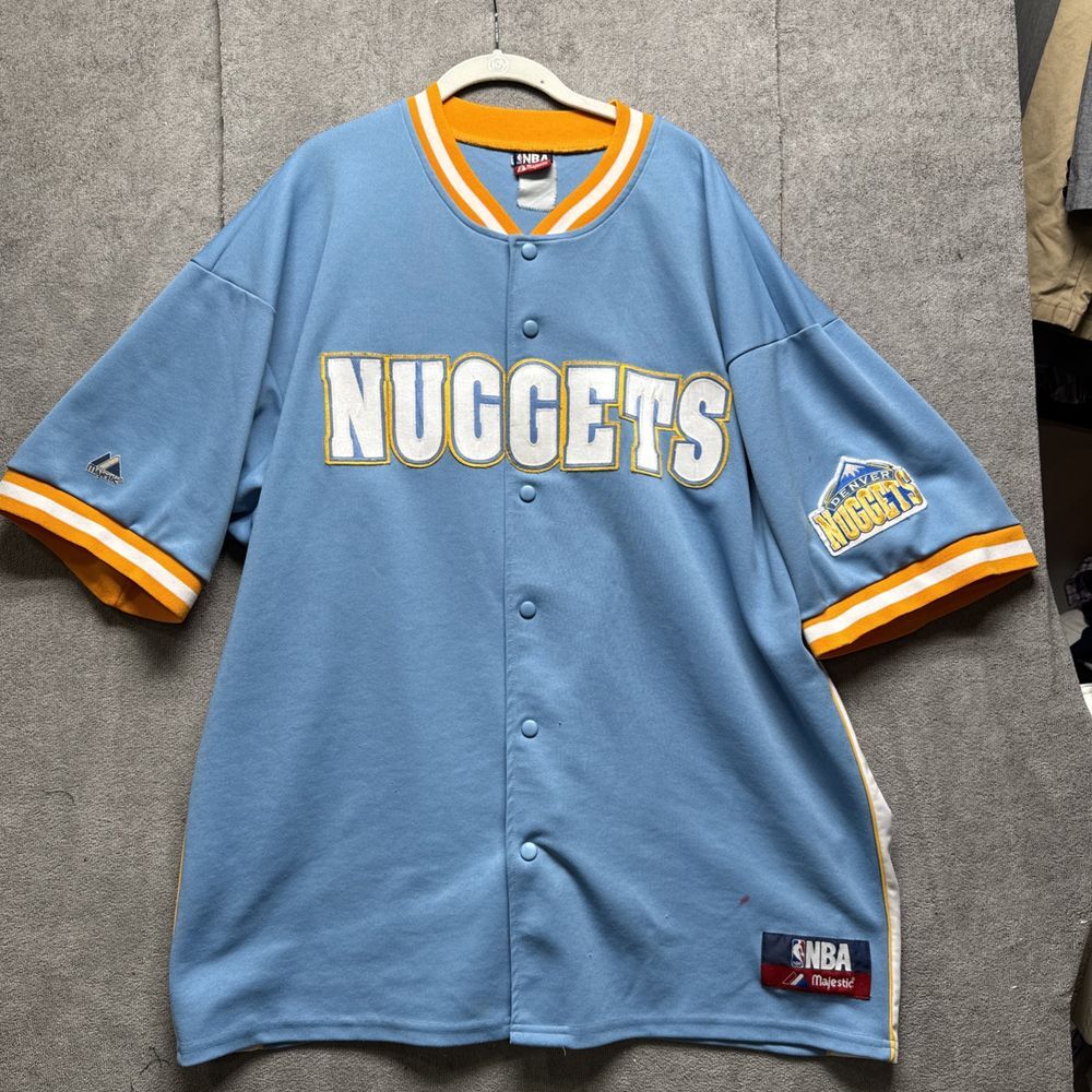 Denver Nuggets Carmelo Anthony Practice Jacket Warm Up Mens XXL nba majestic